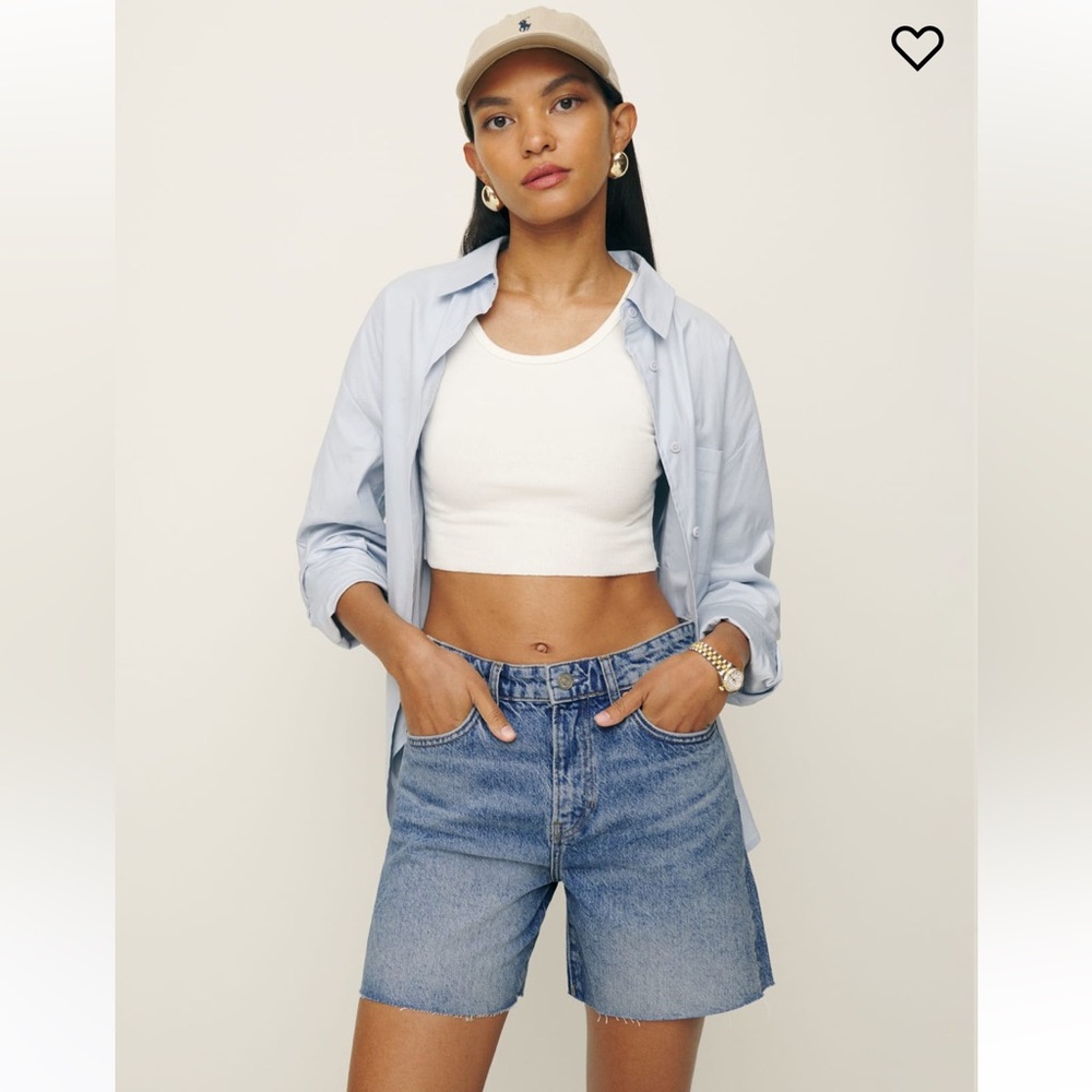 Rate Mid Rise Relaxed Jean Shorts 31